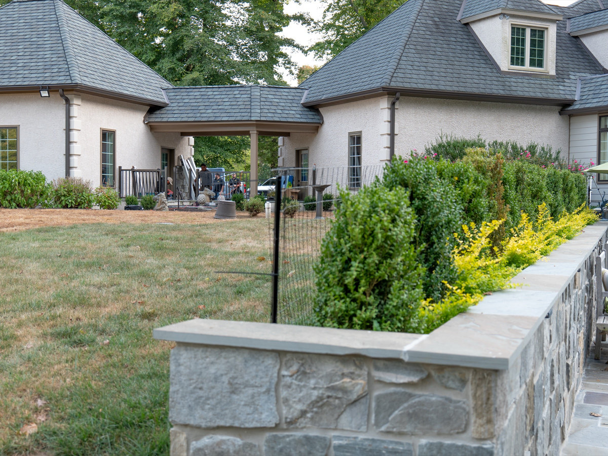 Split rail wood fence Greenville Delaware estate