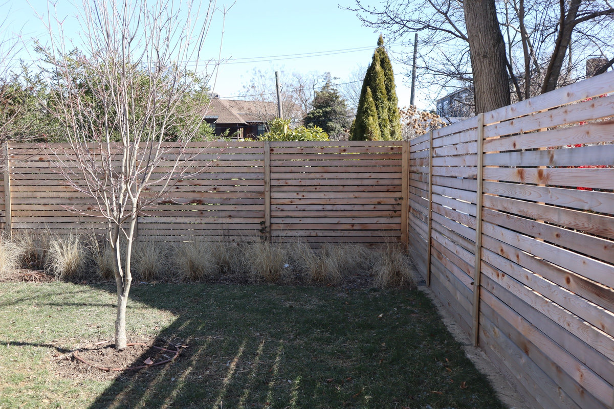 Wood fence Willard Street Delaware