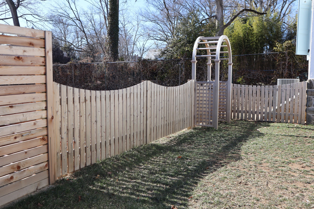Wood fence Willard Street Delaware