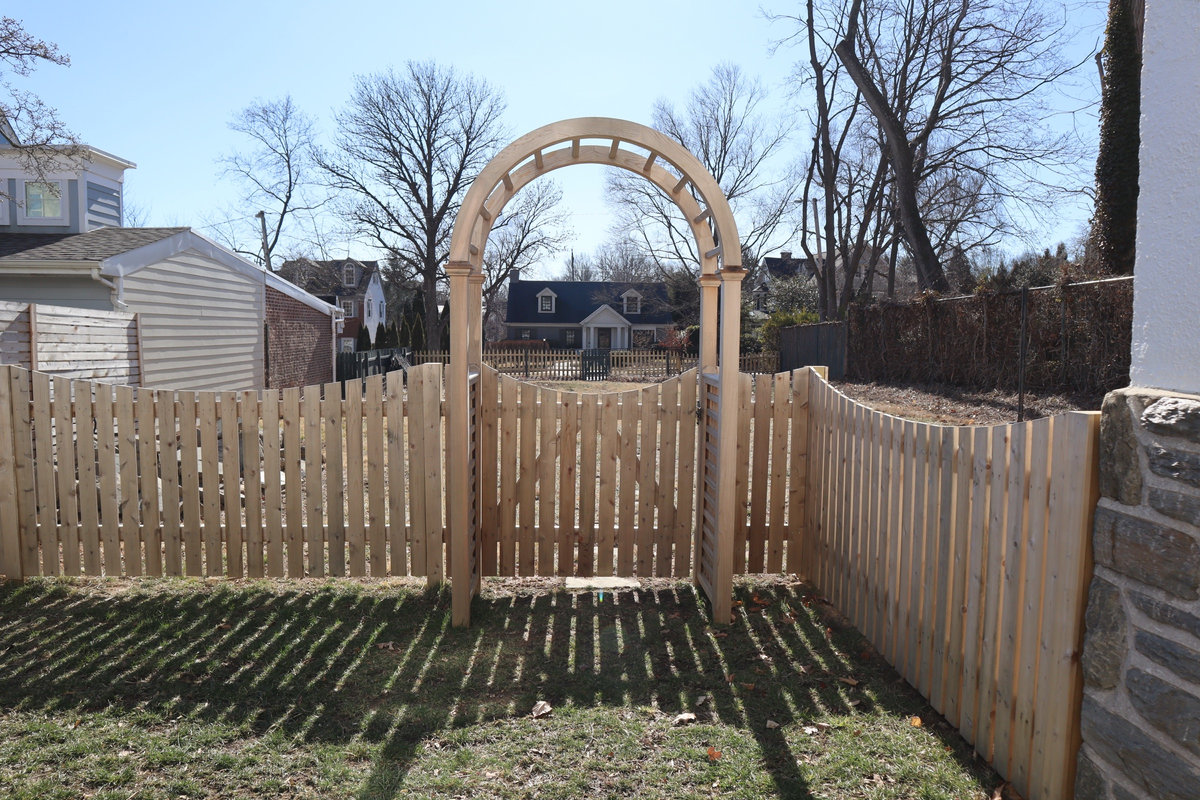 Wood fence Willard Street Delaware