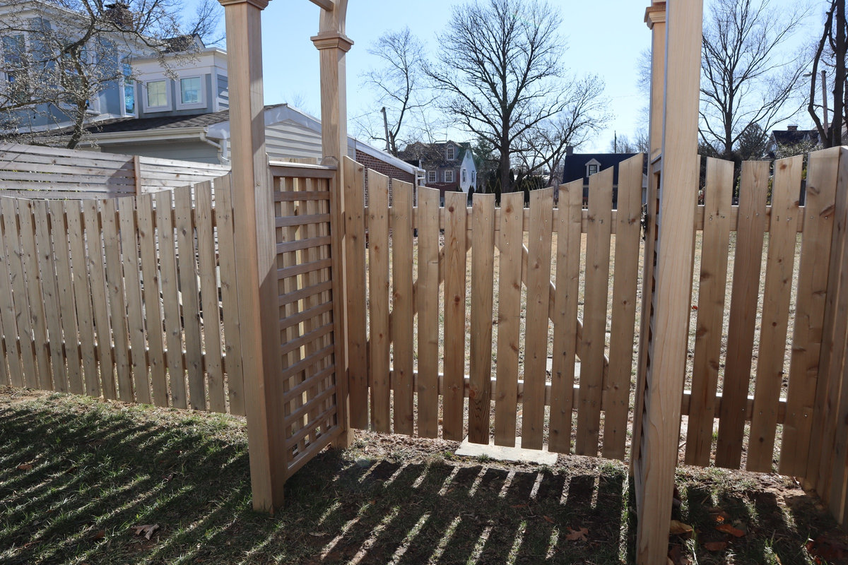 Wood fence Willard Street Delaware
