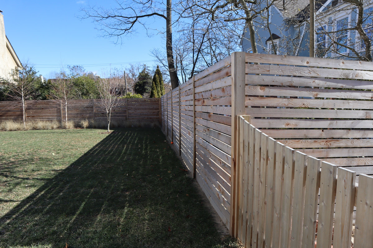 Wood fence Willard Street Delaware