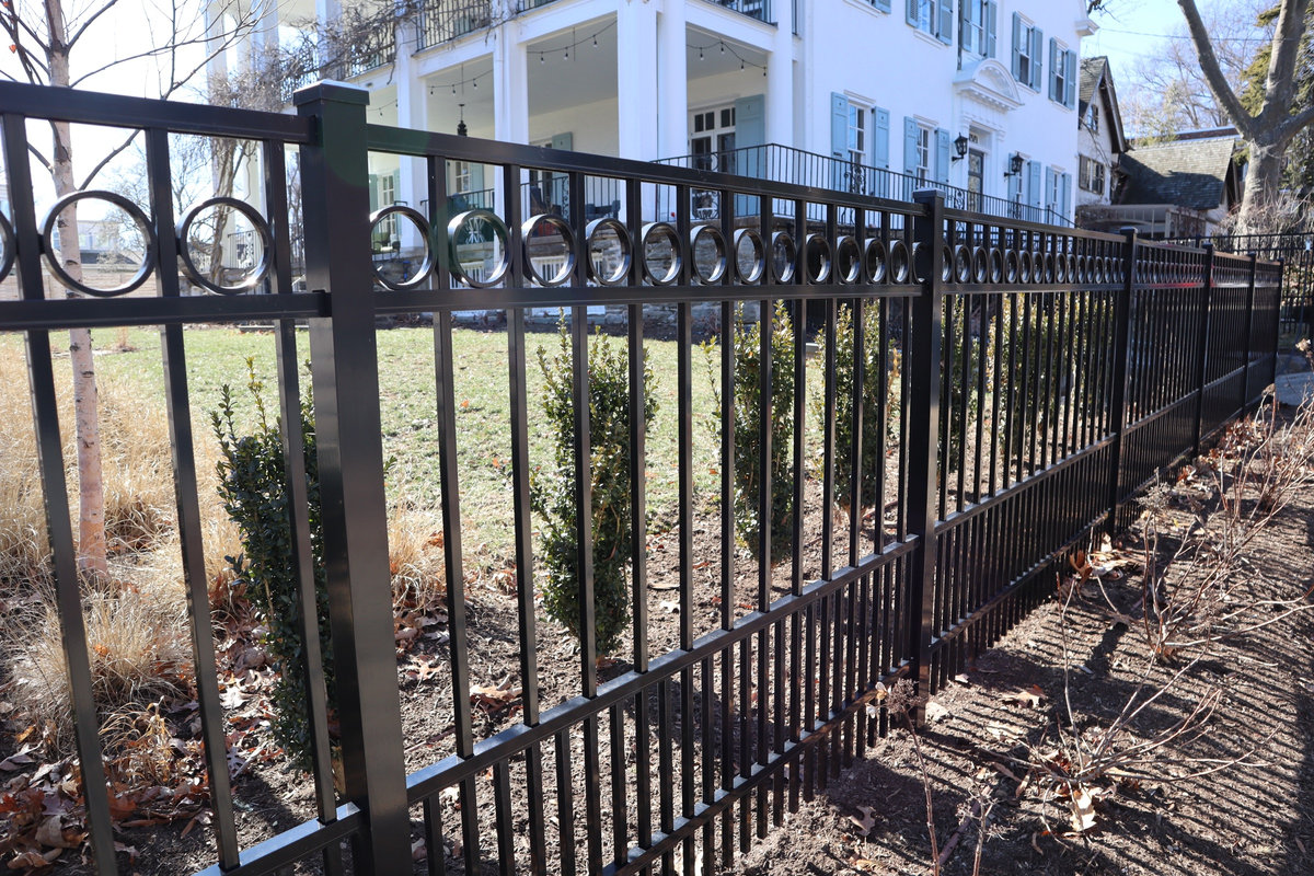 Ornamental iron gate Willard Street Delaware