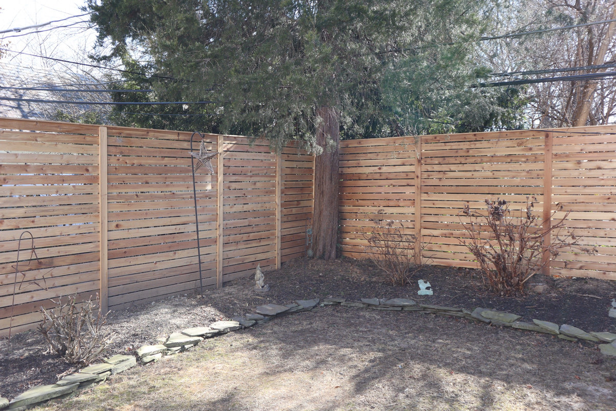 Wood fence W 18th Street Delaware