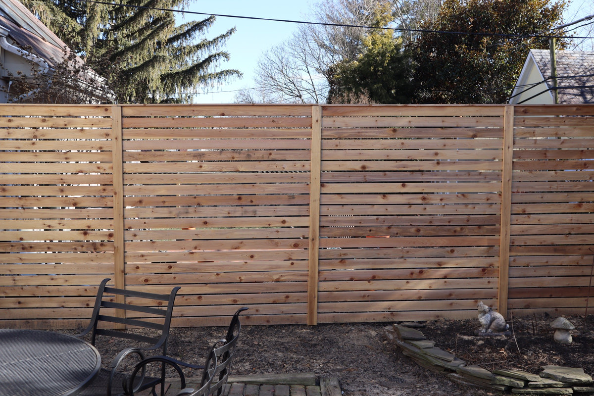 Wood fence W 18th Street Delaware