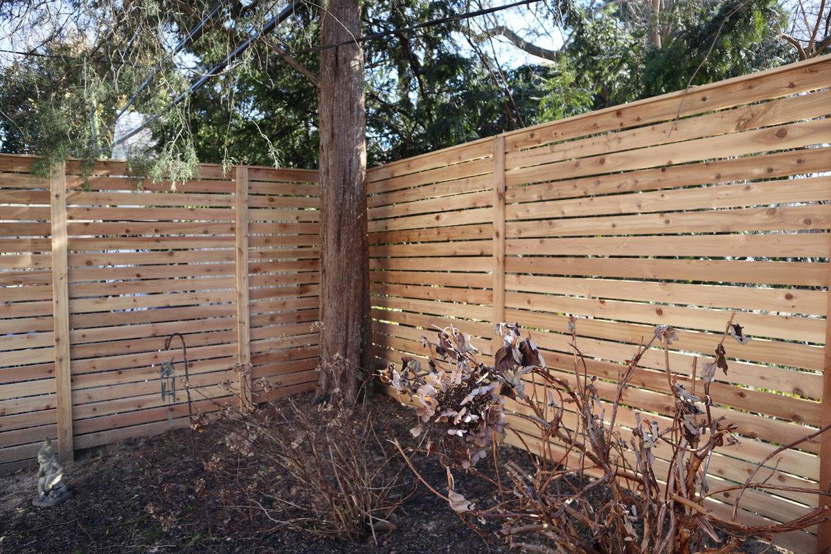 Wood fence W 18th Street Delaware