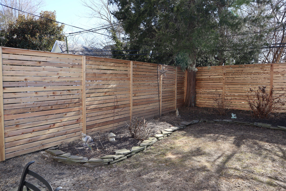 Wood fence W 18th Street Delaware