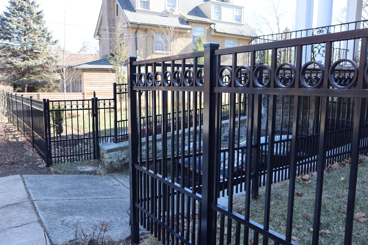 Ornamental iron gate Willard Street Delaware