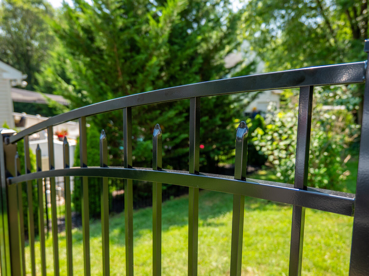 Black ornamental iron fence Delaware