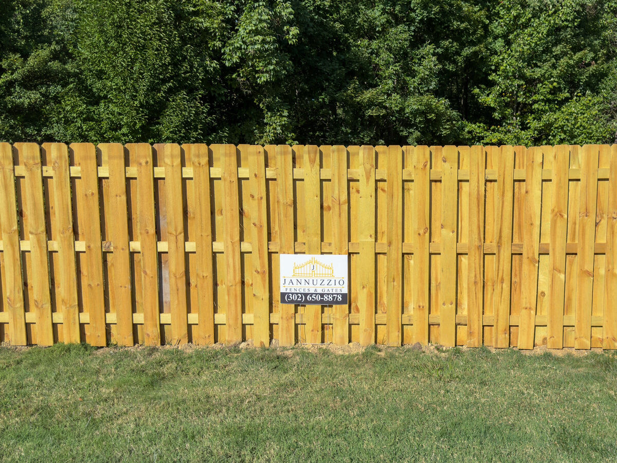 Wood fence Silverside Road Delaware